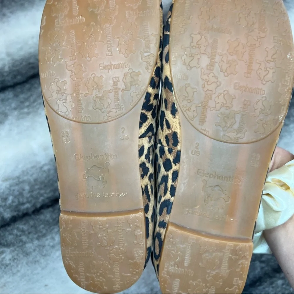 Elephantito Melissa Leopard Print Suede Flats - Picture 6 of 8
